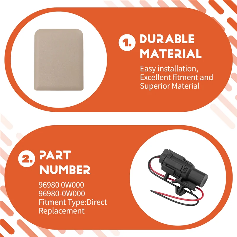 AB16-مصباح قراءة للسقف مع/عرض مصباح قبة أمامي 96980-0W000 لنيسان باترول Y61 97- 16، لباثفندر/إنفينيتي QX4 96- 04 B