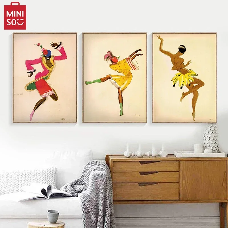 

MINISO 1927 года, Джозефин, пекарь, танцор, холст, картина, Paul Colin, художественный декор, джазовый возраст, афроамериканские, французские, парижские, женские постеры