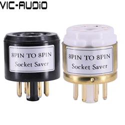 1PC 8PIN TO 8PIN Socket Saver For KT88 KT66 6L6 6V6 EL34 6CA7 6550 6N8P 6N9P 6SL7 6SN7 Tube Audio HIFi Test Socket