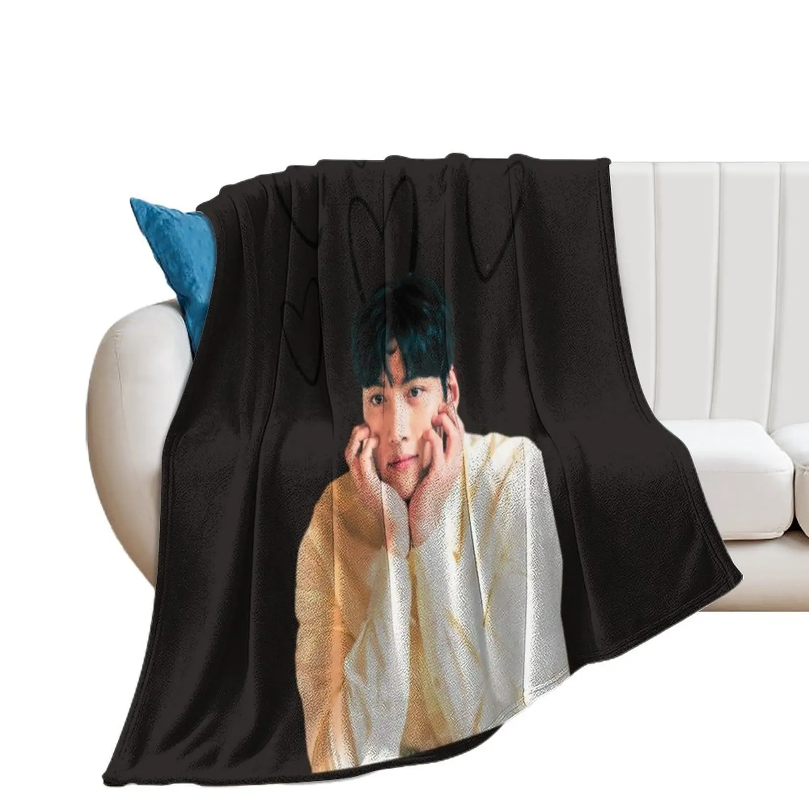 Ji chang wook Throw Blanket Personalized Gift Decoratives Flannel Fabric Blankets