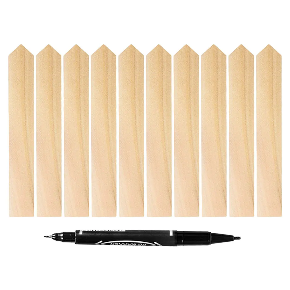 

1Set Wooden Plant Markers Exquisite Design for Gardens Greenhouses Easy to Store and Use Long Life Plant Labels