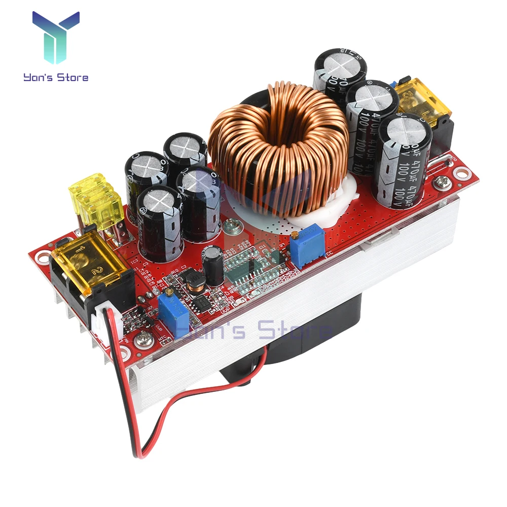 1800W 40A DC-DC 부스트 컨버터 스텝 업 전원 공급 장치 모듈 10-60V 12-90V 조정 가능한 전압 충전기