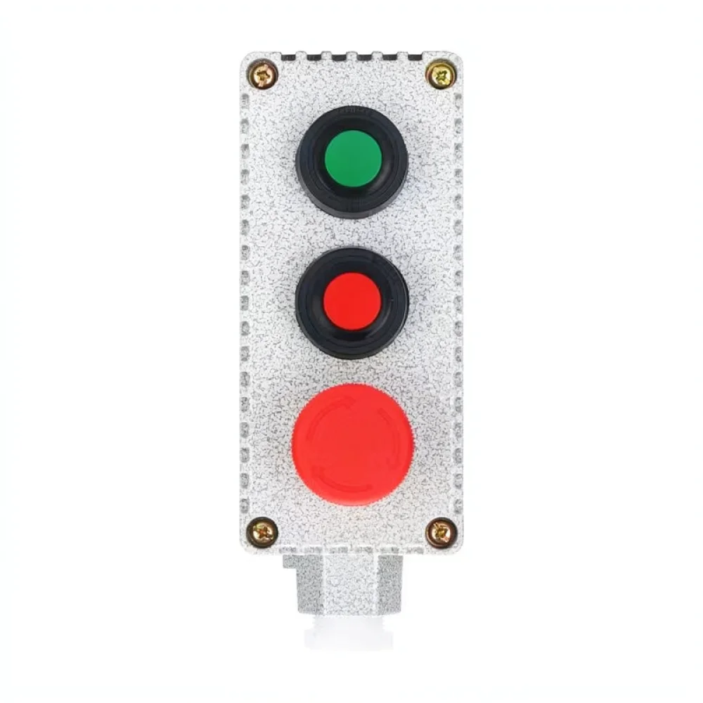 Industrial Explosion Proof Control Box Emergency Stop Push Button Switch Station For Electrical Machinery Enclosure