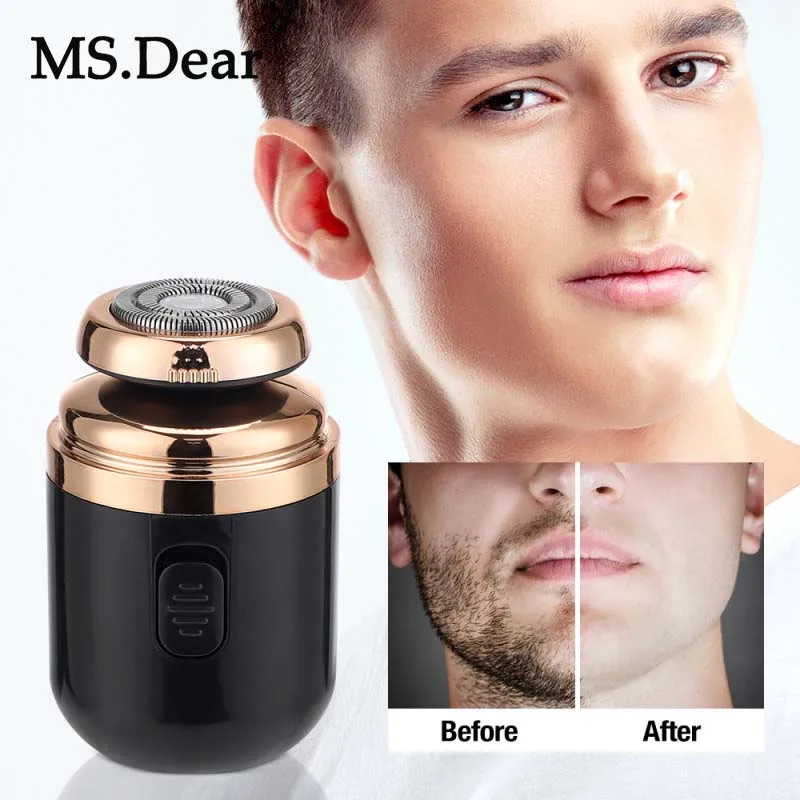 

Men's Mini Shaver Electric Razor Portable Hair Trimmer USB Rechargeable Capsule Shaver Painless Shaving Hair Trimming Tools