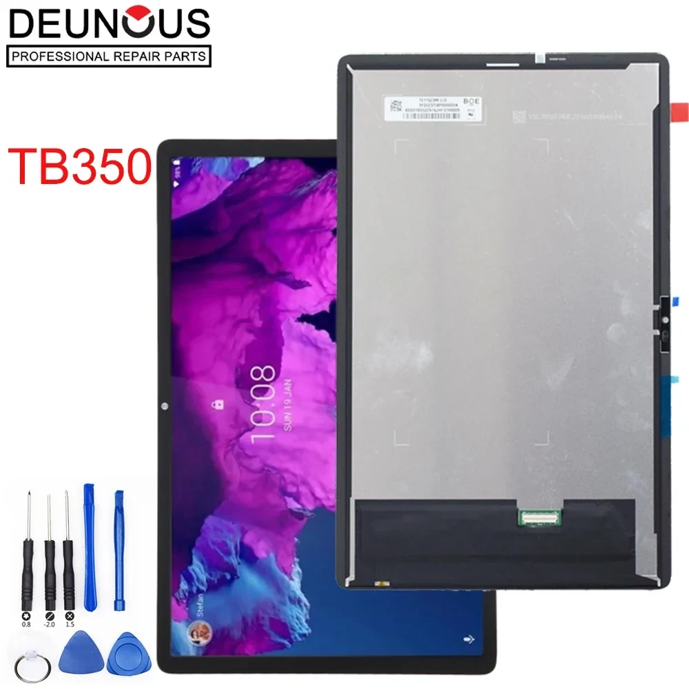 ЖК-дисплей для Lenovo Xiaoxin Pad Plus 2023 TB350FU TB350XU TB350, дисплей с сенсорным экраном и дигитайзером в сборе, запасные части