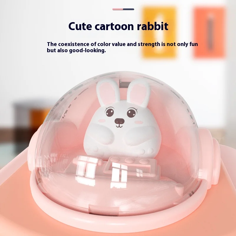 Cute Rabbit Claw Doll Machine Toy Mini Coin Machine with Lights Music Household Interactive Random Dolls Machine Toys for Kid