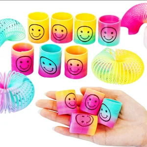Mini Rainbow Magic Springs Spielzeug für Kinder, Geburtstagsfeier, Geschenke, Souvenir, Kindergarten, Gast -Pinata -Füllstoffe, 12 PCs 8 Hauptverkäufe Guest Clothing 15 Jahre - №6