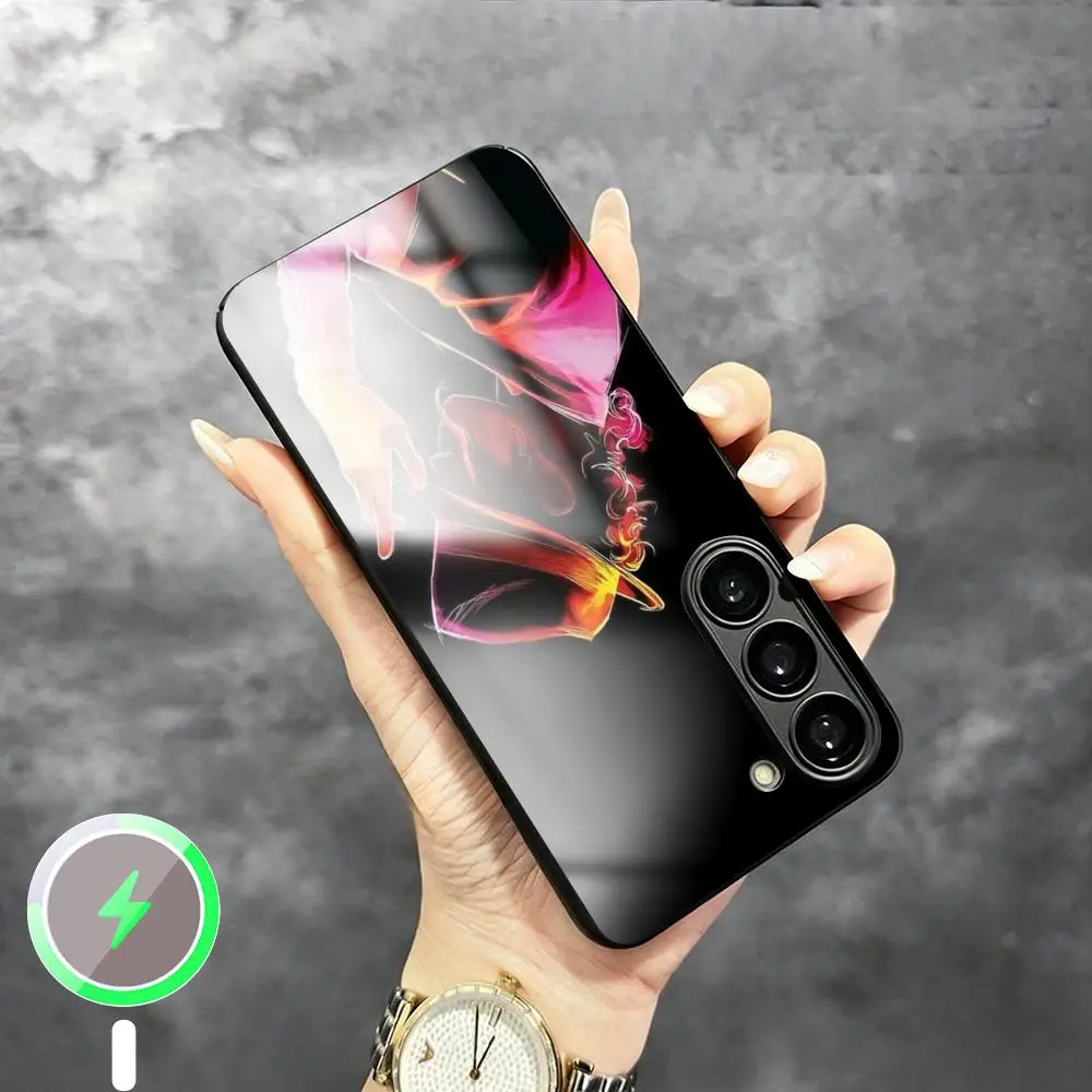 Dance King Michael Jackson pattern Phone Case For Samsung S26 S25 S24 S23 S22 S21 Plus Ultra Fold A Glass Magnetic Case view 3