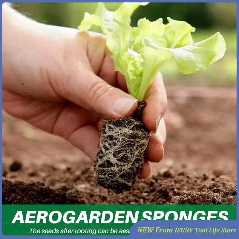 

50 Pack Grow Sponges, Seed Starter Pods Replacement Root , Refill Pods For Hydroponic Indoor Garden Growing System New
