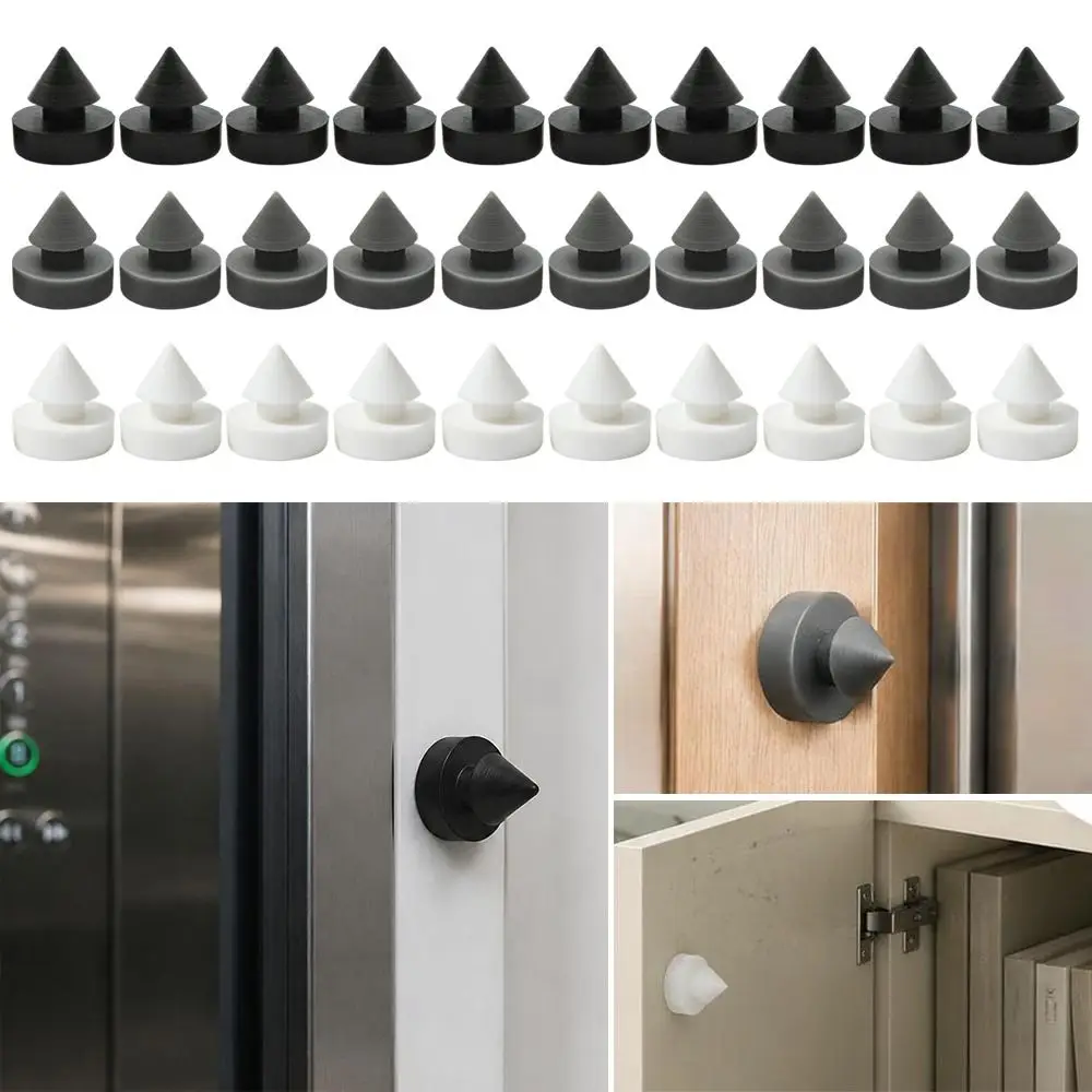 10Pcs 3 Colors Rubber Nail Plug Anti Collision Parts Elevator Door Stopper Security Shock Absorption 12*12mm
