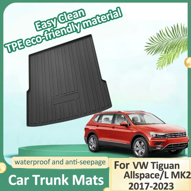 

Car Trunk Mat For Volkswagen VW Tiguan Allspace 2019 L MK2 2017-2023 Cargo Liners TPE Trunk Mats Boot Carpet Storage Accessories