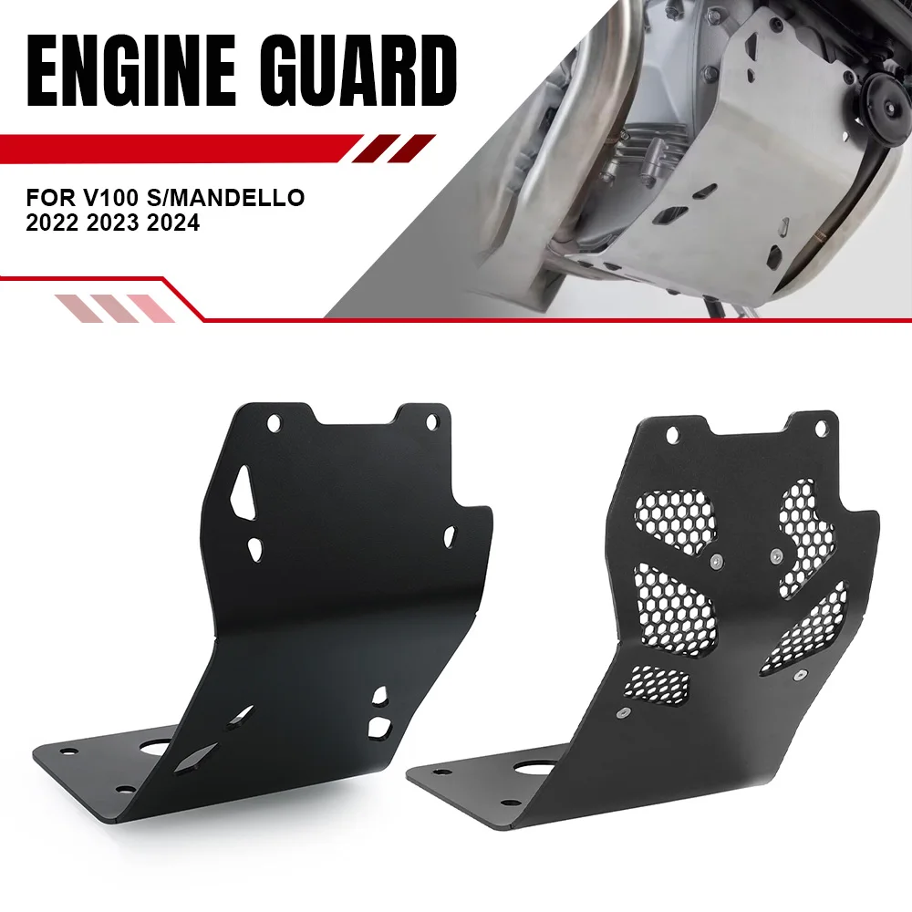 

Mandello Chassis Protection Cover Skid Plate Engine Protector Guard For Moto Guzzi V100 S/Mandello 2022 2023 2024 V-100S V-100