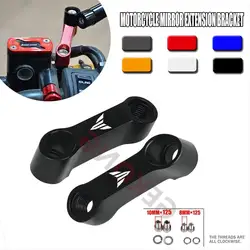 Motorcycle Accessories For YAMAHA MT-01 MT03 MT 07 MT09 MT10 MT125 mt07 MT-03 MT 09 MT-10 Rearview Mirror Adapter Extender Riser