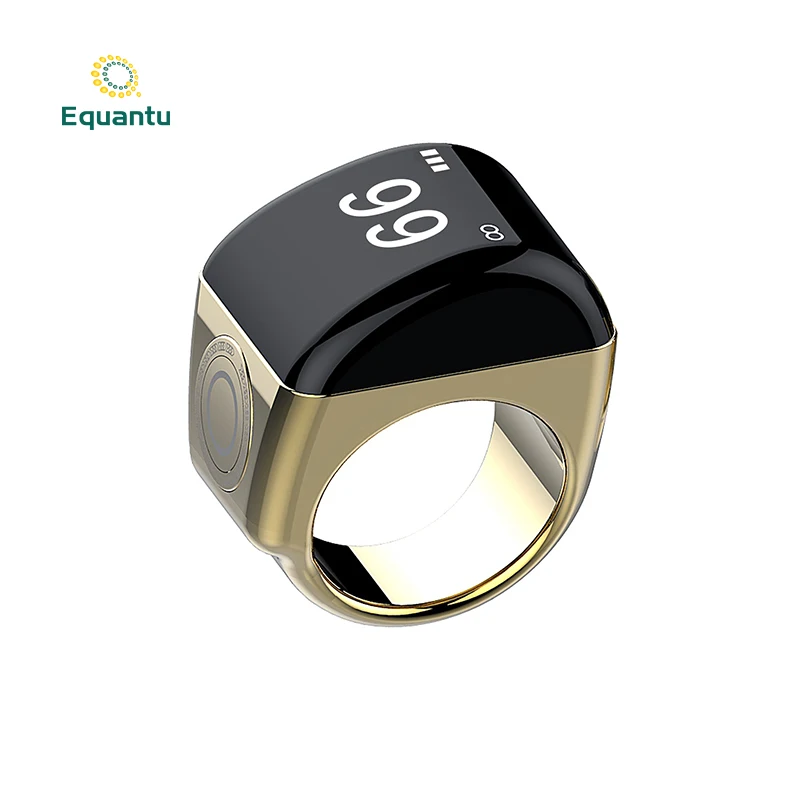 Equantu musulmán de regalo islámico con cuentas Tasbih función BT Smart Tasbeeh Zikr Ring