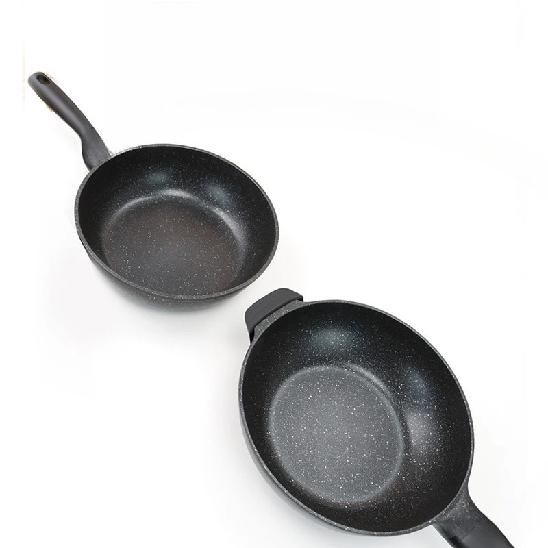 

Maifan stone color household pan 26cm 28cm 32 wok