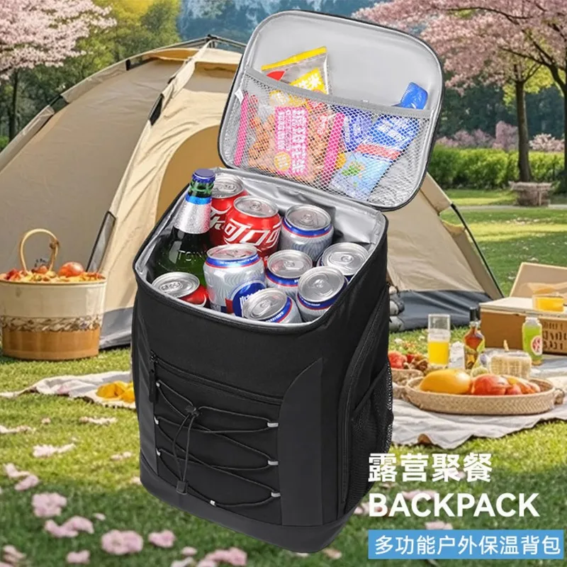 All-in-one Insulated Cooler Backpack Leakproof Thermal Bag for Picnic and Travel with Ice Retention