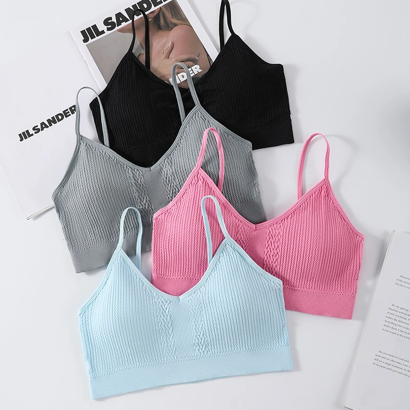 Seamless Padded Bras For Women Wire Free Brassiere Sports Underwear Comfort Bralette Crop Top Female Sexy Lingerie Intimates