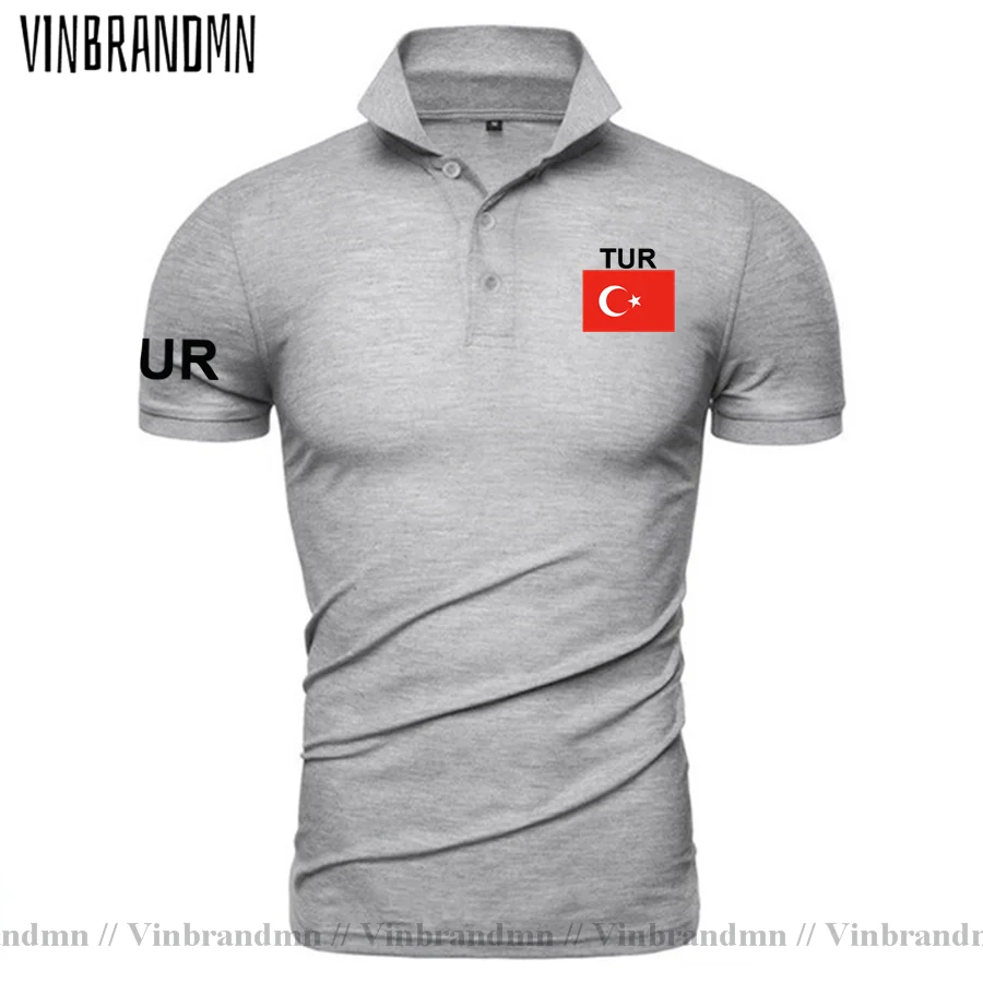 Turkey TUR polo shirts men short sleeve white brands printed for country 2022 cotton nation team flag new Turkish Turk country