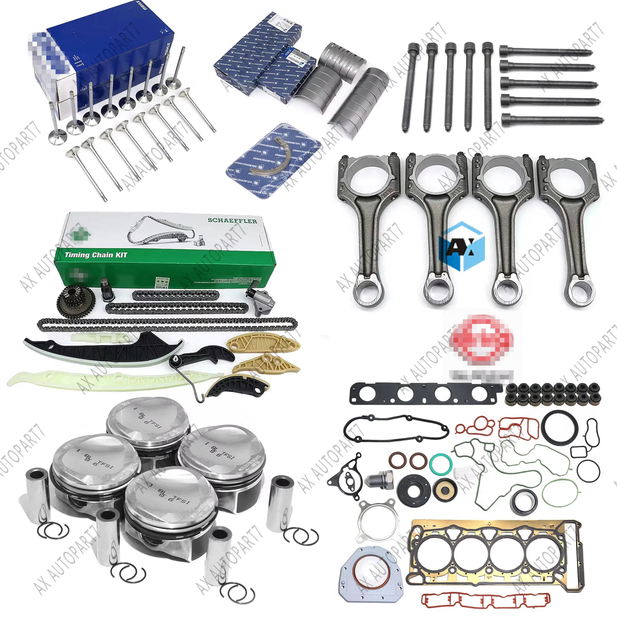 2025 nuevo kit de reconstrucción de revisión de motor de gran tamaño + 0,50 mm Φ21 mm para Audi VW CDA CDH BZB 1,8 T