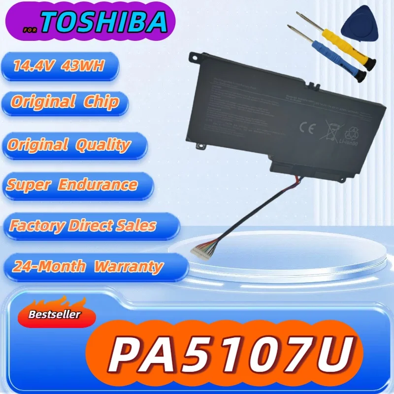

PA5107U-1BRS Battery 14.4V 43WH 2838MAH for Toshiba Satellite L45 L45D L50 P55 P55-A5312 L55 L55T P50-A P55 S55-A5275 S55-A5294