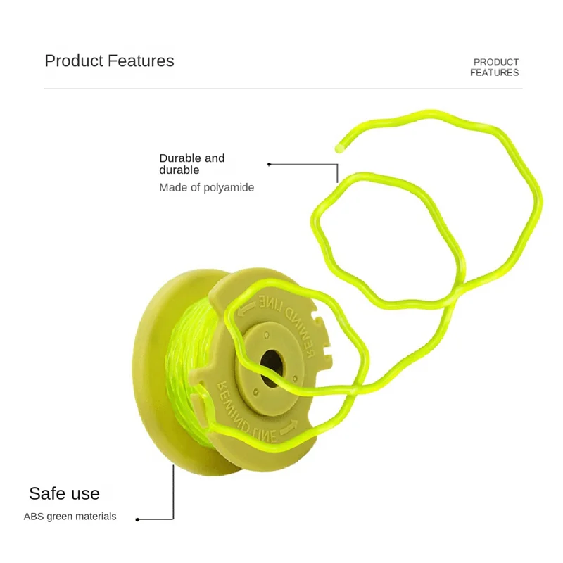 

ABLN-16 Packs Parts Component For Ryobi RYOBI Mower Grass Head AC80RL3/AC14HCA Spool Grass Rope