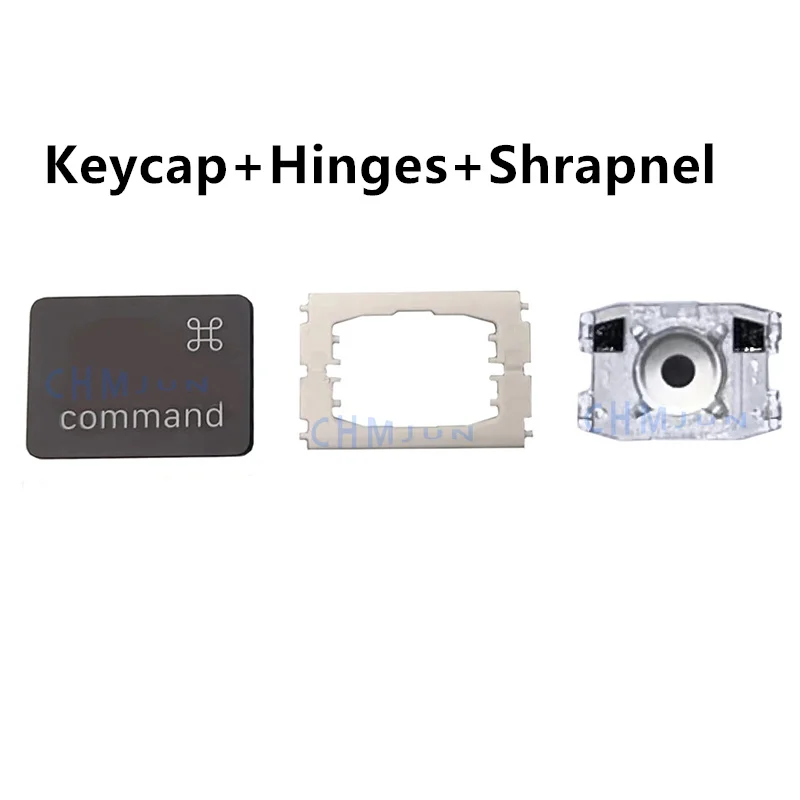 Replacement Left Command Key Cap and Hinges are Applicable for MacBook Pro A1706 A1707 A1708 Keyboard US UK to Replace