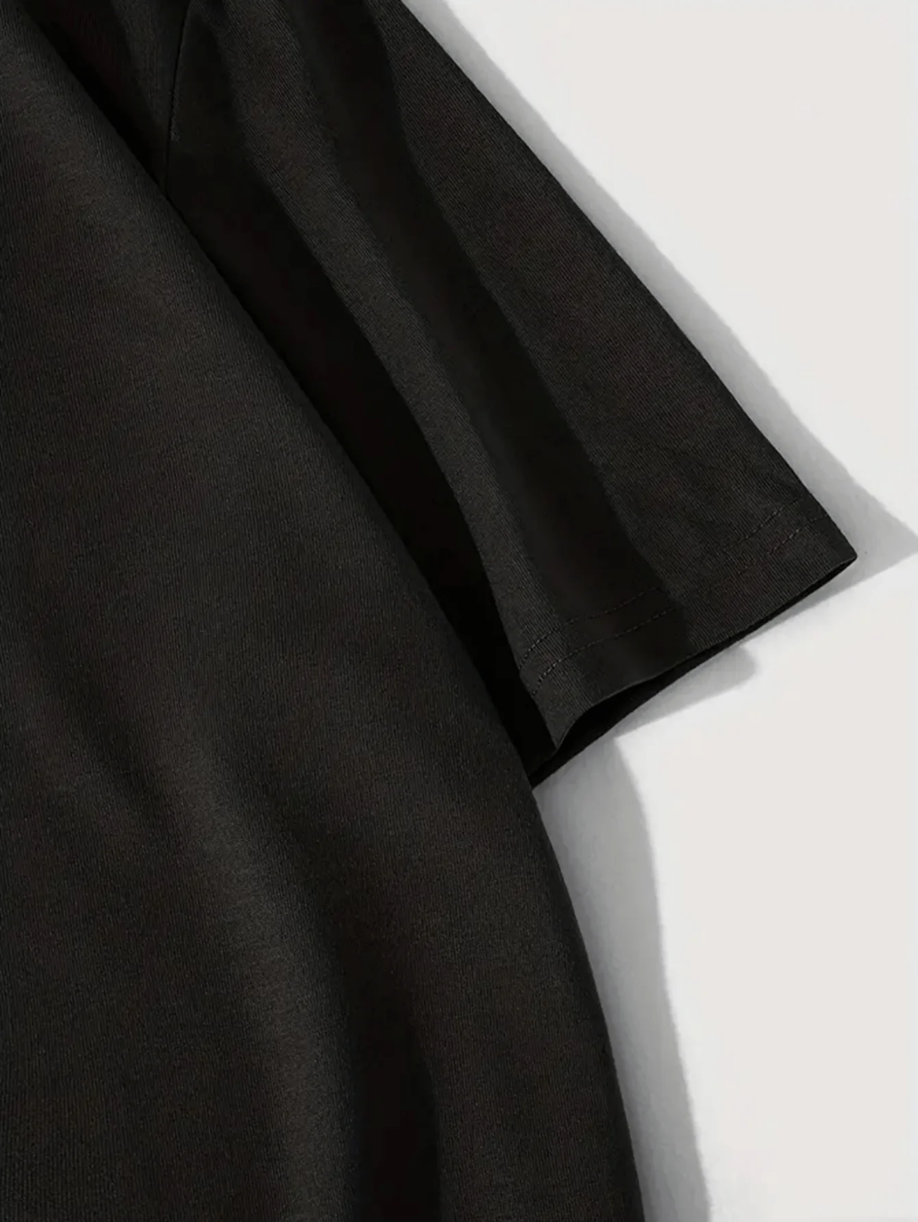 [Men's Cotton Tee] Black Cotton Men's Rock Paper Scissors Table Saw Graphic T-Shirt