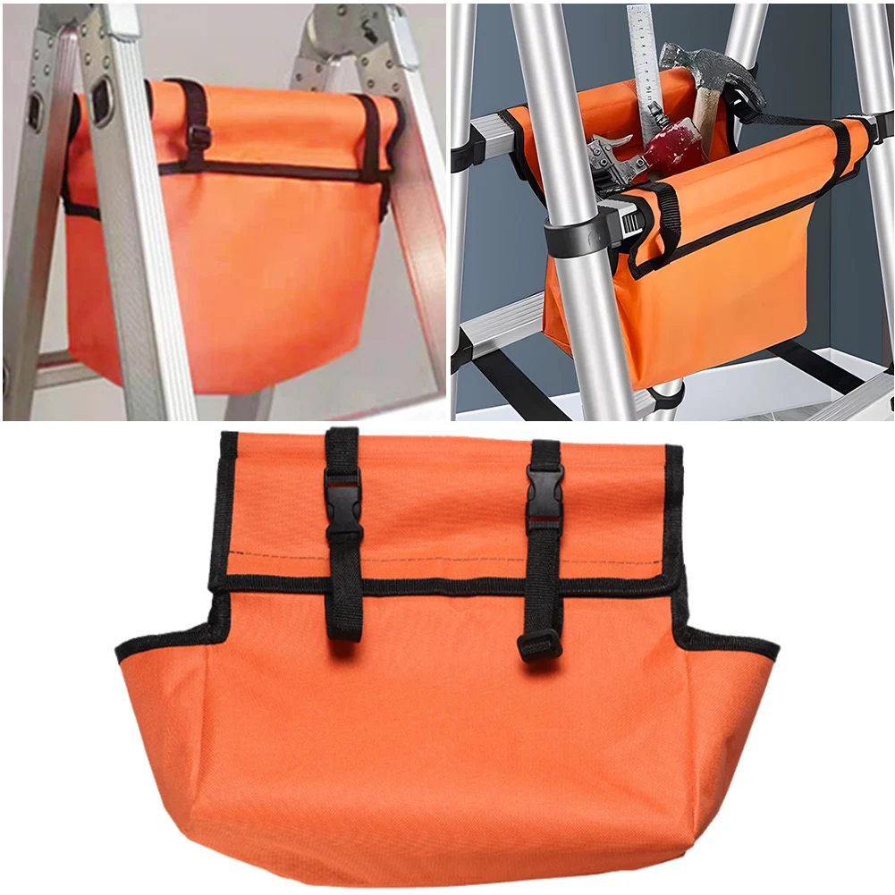 Oxford Cloth Folding Ladder Tool Bag Multifunctional Telescoping Ladder Tool Storage Bag Portable Herringbone Ladder Tool Pouch