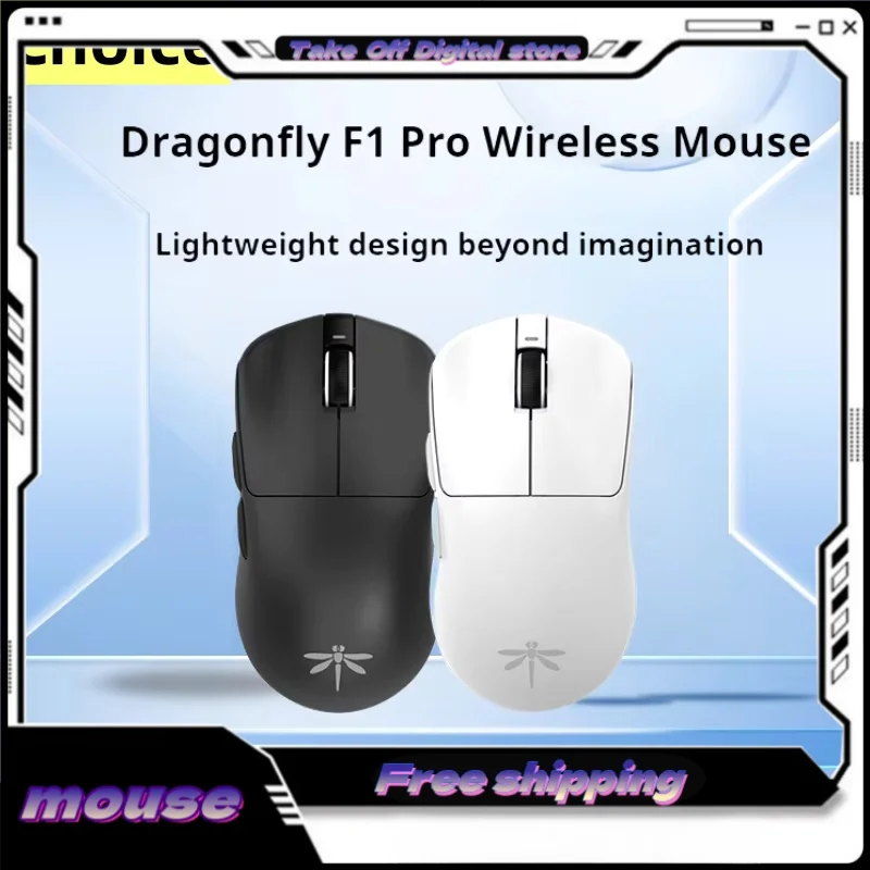 Беспроводная мышь VGN Dragonfly F1 Pro Max 4k, двухрежимная игровая мышь Moba, 2,4G, проводная легкая игровая мышь для киберспорта, ПК/mac, подарок