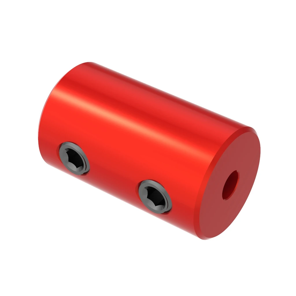 Acoplamiento rígido de aluminio D12L20, acoplador de eje rígido, Conector de Motor para barco RC, coche y avión, diámetro de 2mm, 3mm, 4mm, 5mm,