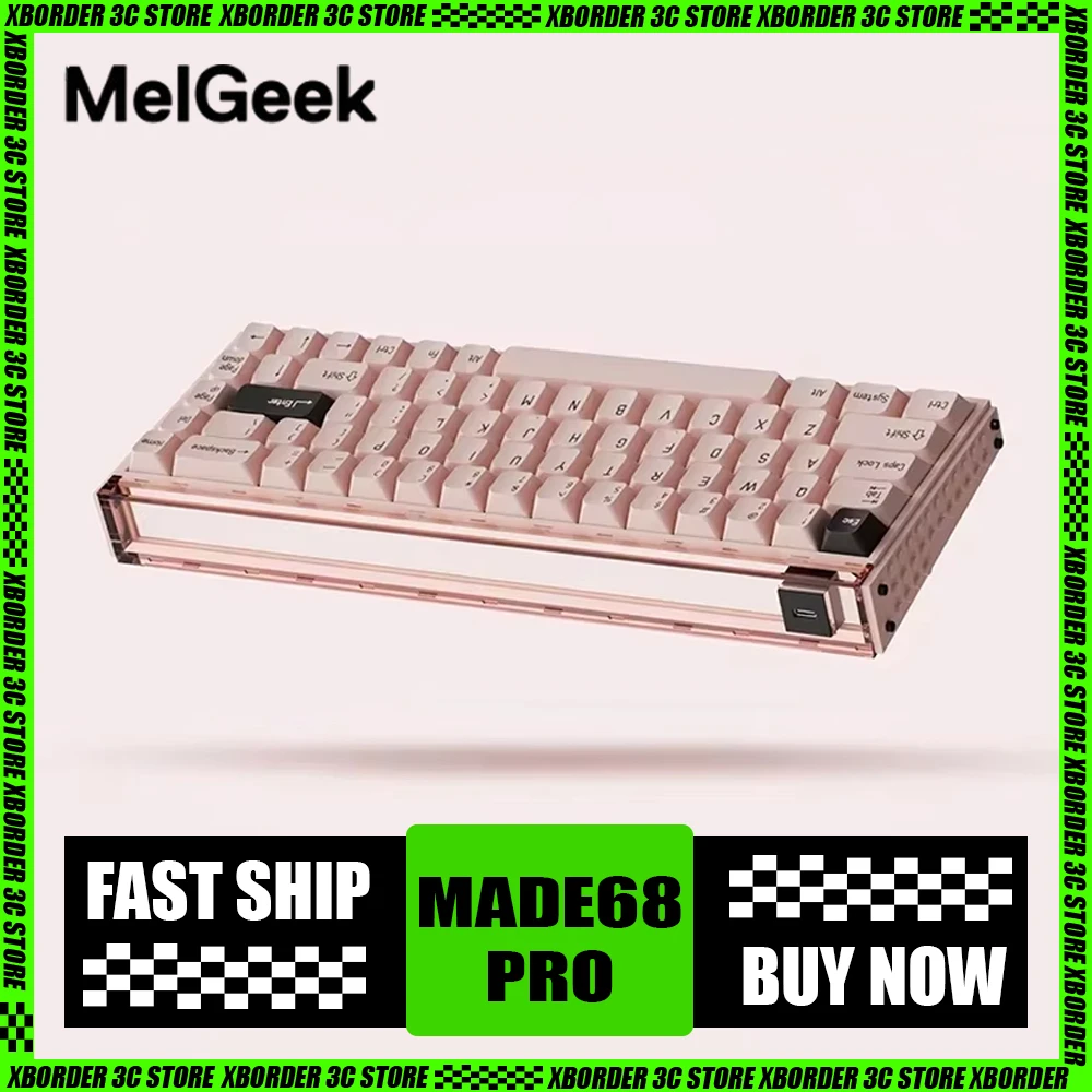 MelGeek Made68 PRO Magnetic Switch Keyboard 8k Return Wired Gaming Customized Mechanical Keyboard Esports Pc Accessory Made68pro