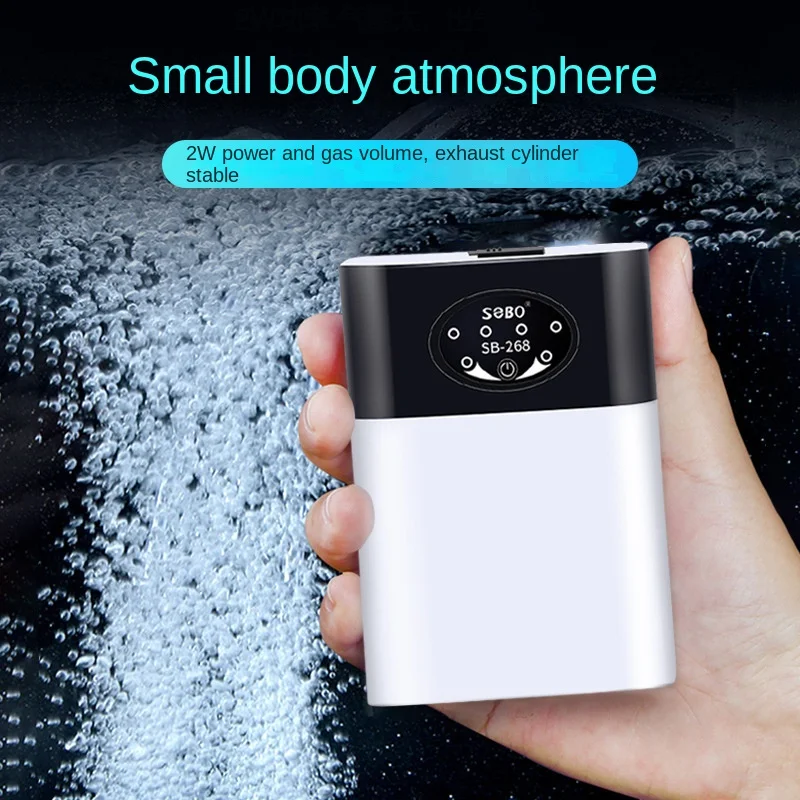 Household Fish Tank Ultra Silent Steam Strong Endurance Oxygen Booster Pump Dual Purpose Supply Portable Oxygen Charging Machine