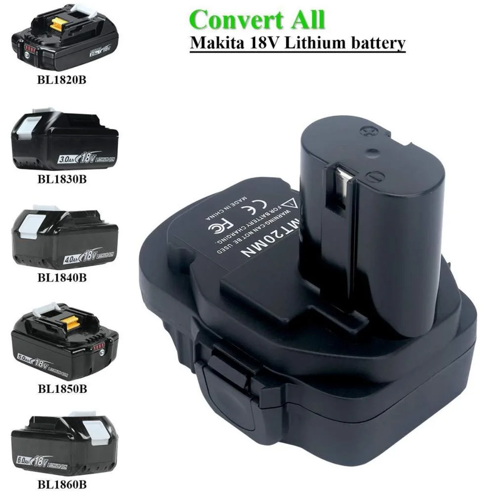 Imagem -06 - Adaptador de Bateria para Substituição Makita Conversor de Bateria de Lítio 18v Acessórios para Ferramentas Elétricas Convertendo Bateria Mt20mn