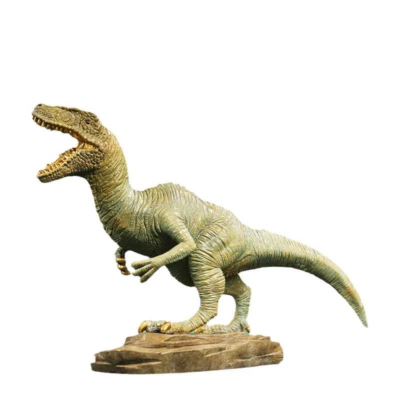 Painted all-copper dinosaur velociraptor small ornament crafts home living room entrance office desktop copper decoration