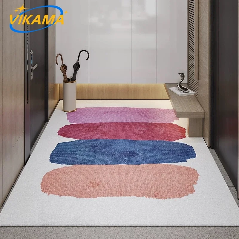 VIKAMA Crystal Velvet Durable Anti-Pollution Easy To Clean Crystal Velvet Hall Kitchen Home Office Bathroom Kitchen Carpet