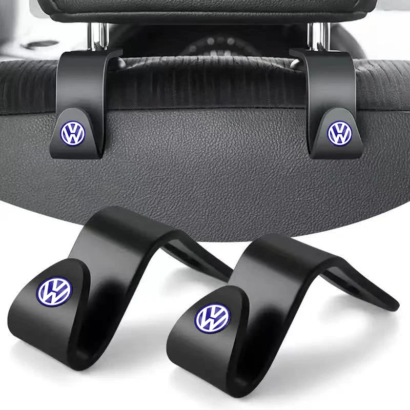 Ganchos portátiles para respaldo de asiento de coche, accesorios de almacenamiento para VW GTI Polo Golf Passat Tiguan Arteon Touareg Taigo Caddy