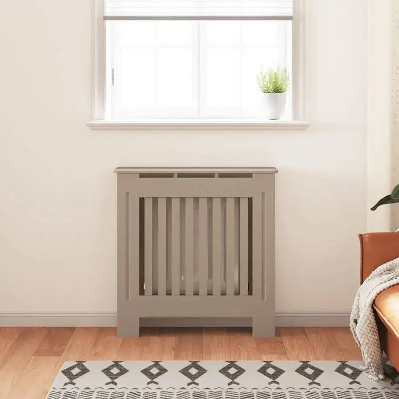 Couverture de radiateur fabriquée en MDF résistant de 78 cm, style nordique minimaliste pour décorer les petits espaces des appartements, des chambres et des salons des familles.