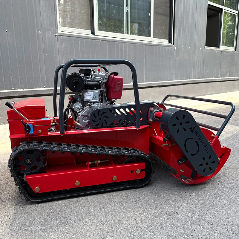 Customized  Free Shipping CE EPA Approved Remote Control Lawn Mower Front Flail Mower Grass Cutter