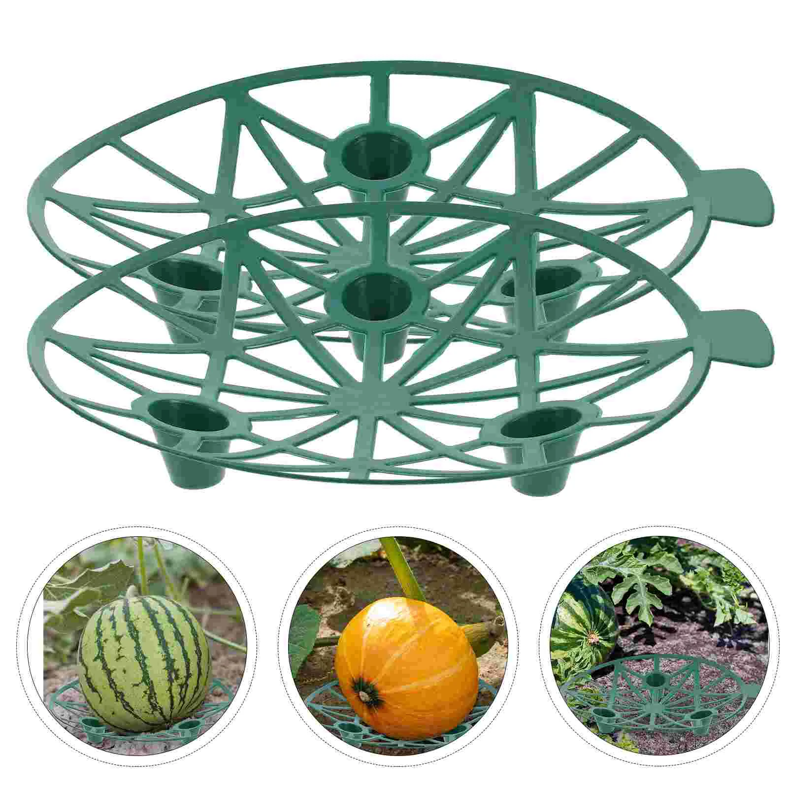 4 Melon Support Stands Watermelon Holder Garden Fruit Support Rack Plant Cradles Gardening Plastic Easy Install Improve