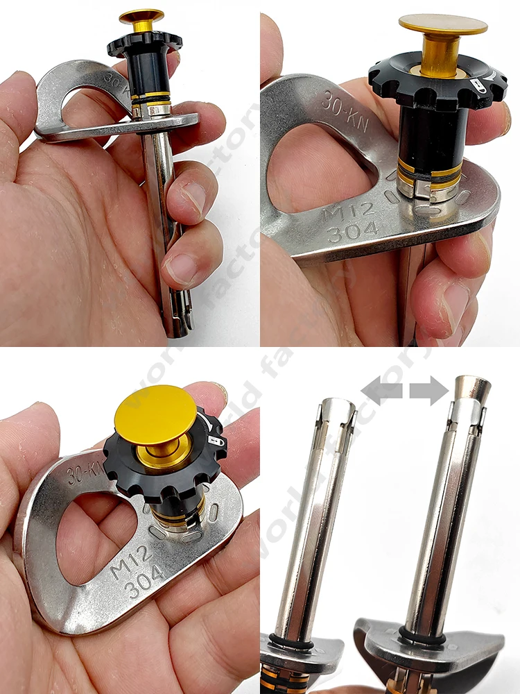 Removable anchor new M12 rock nail anti-rotation spear nail quick release x80 aerial work holder