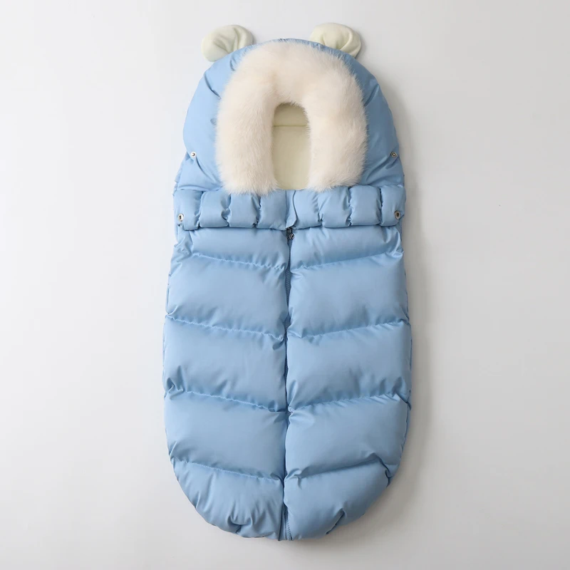 winter-0-12months-baby-footmuff-for-outside-travel-thick-warm-envelope-cocoon-removable-fur-collar-baby-carriage-bag-in-stroller