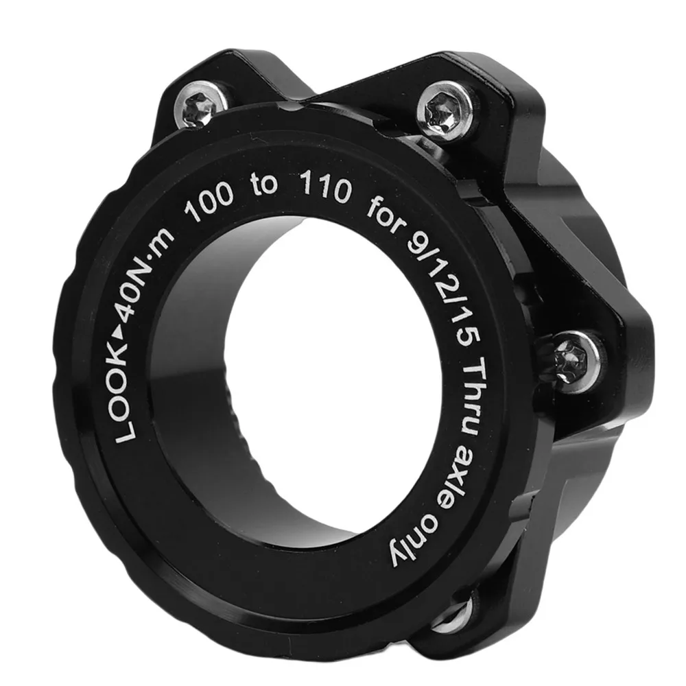 Aluminum Alloy, Stainless Steel Bike Hub Adapter 15 Mm Thru Axle 100 Mm To 110 Mm Bicycle Hub Adapter 6 Bolt Center Lock Adapter
