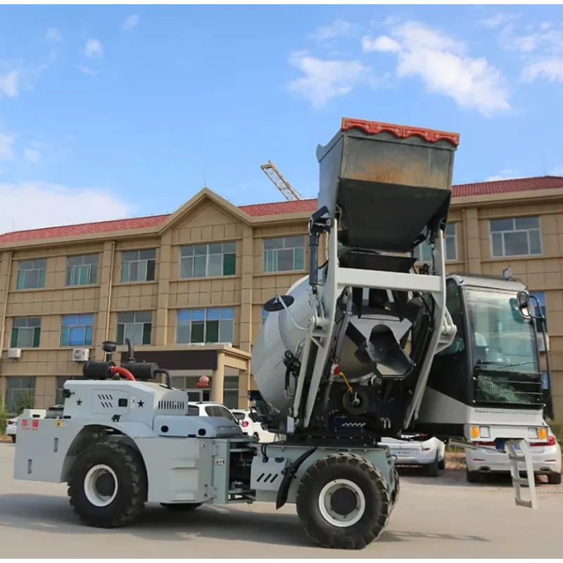 New Jason Will Self Loading Concrete Mixer Truck with Engine & Motor 60kw Power High Load Moment for Construction