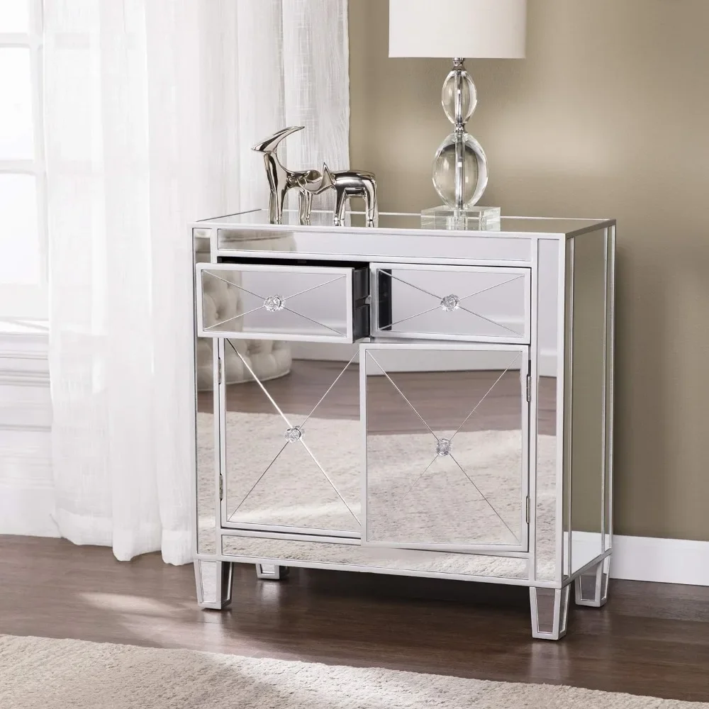 Mirage Mirrored Cabinet bedroom furniture  bedside table  nightstand  bed side table