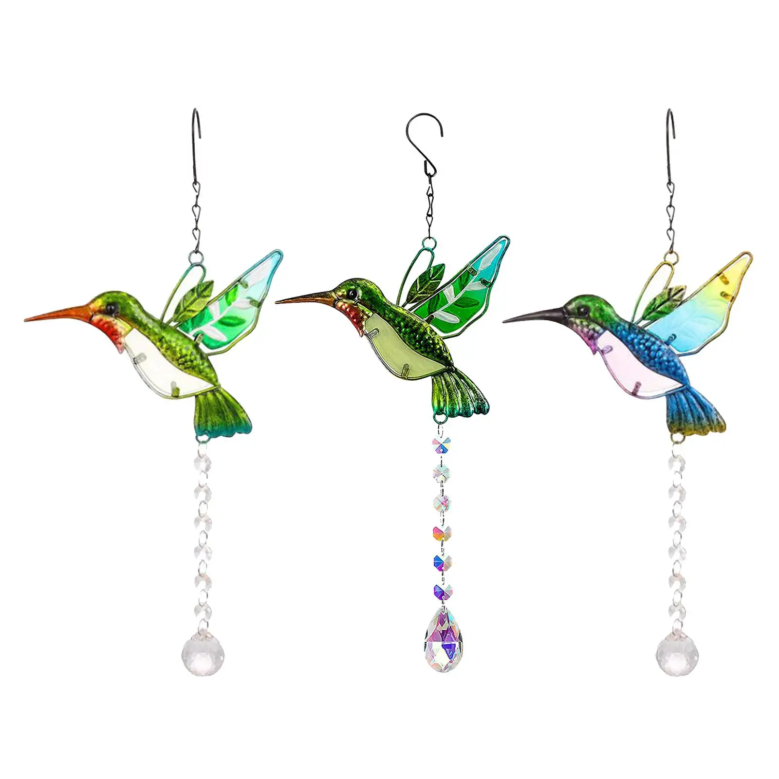 

Hummingbird Crystal Ball Window Hanging Pendant Ornaments