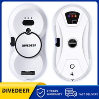 DIVEDEER Full Model Window Cleaning Robot Automatic Water Spraying and Non-water Household Appliances High-rise Cleaning