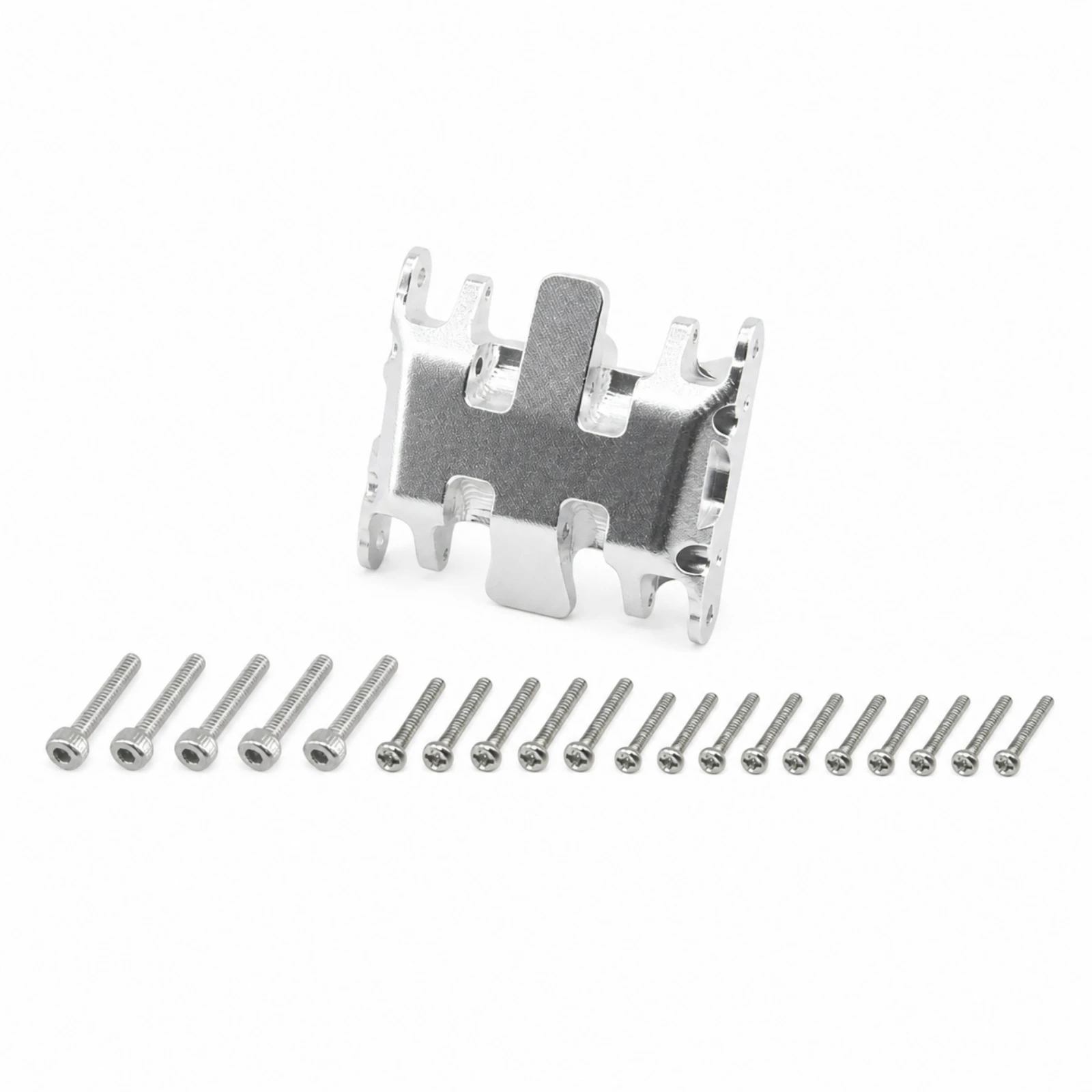 Gearbox Skid Plate Aluminum Alloy Gearbox Base with Screws Skid Plate with Screws High Strength Hardware Bolt-on for Repair Work