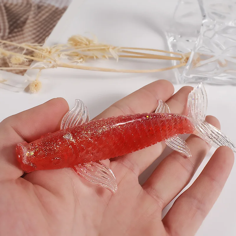 3D Fish Mold Resin Silicone Mold Sinking Lures Lure Hard Bait Carp Fishing Fresh Water Insect Bait Fake Lure Fishing Tools