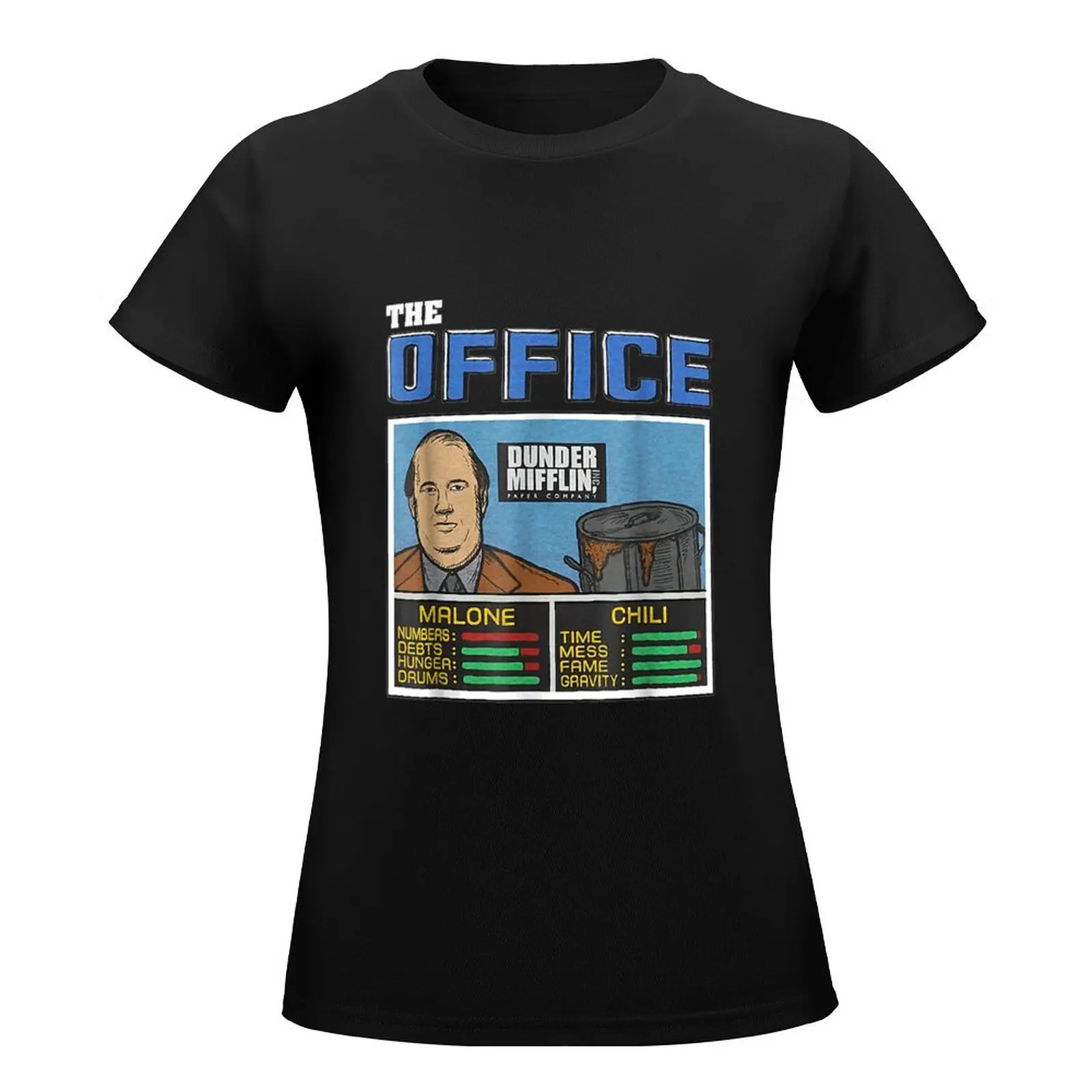 The-Office-Jam-Kevin-And-Chili-The-Office-Malone-And T-Shirt Blouse tees sublime aesthetic clothes western t shirts for Women