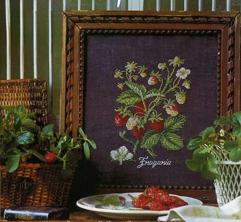 

Набор для вышивания крестиком Aiaidmc DMC: новый дизайн, вишневый цвет, синяя хлопковая ткань, европейский стиль, домашний текстиль, растительный цветочный узор